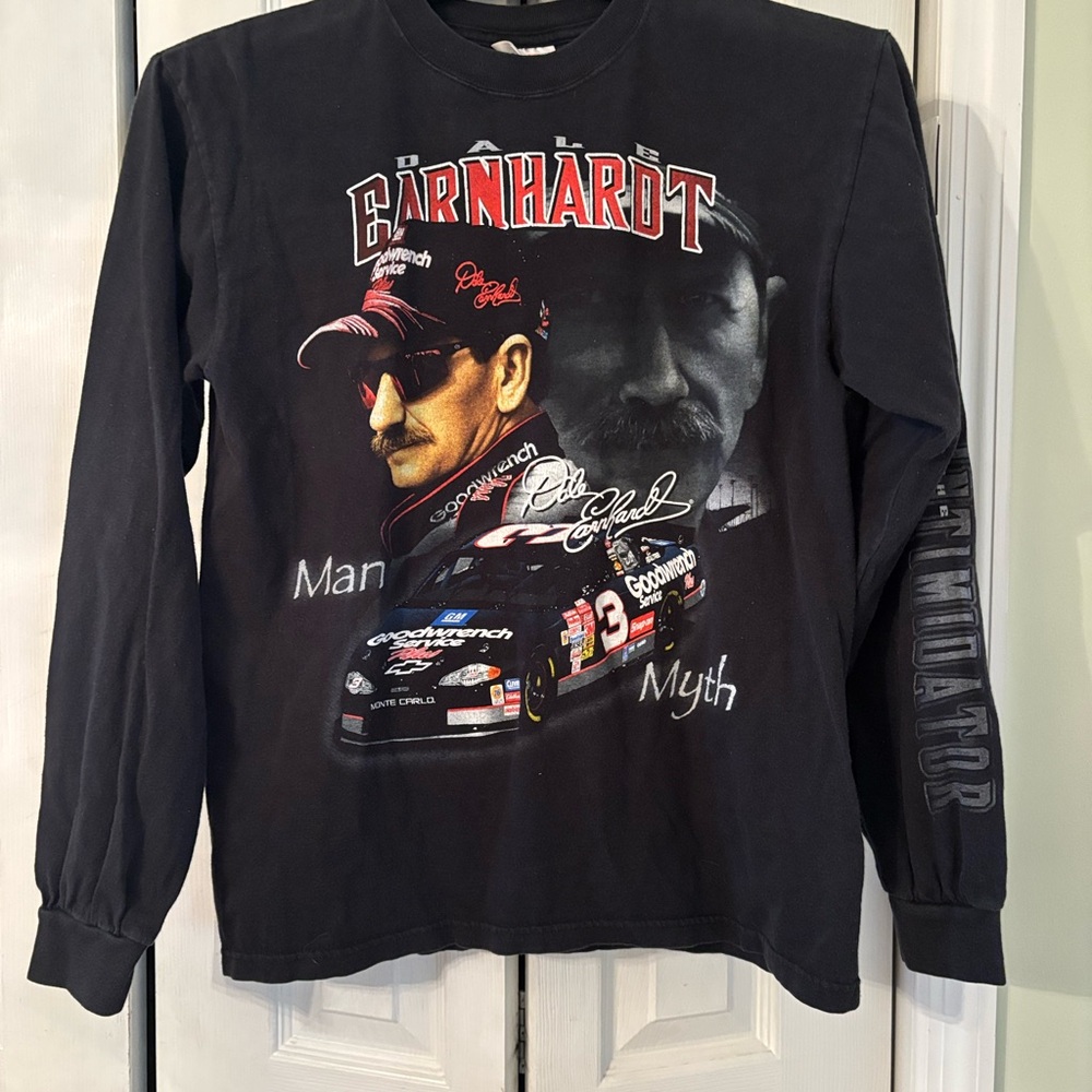 Chase Authentics Black Earnhardt Graphic Long Sleeve Shirt